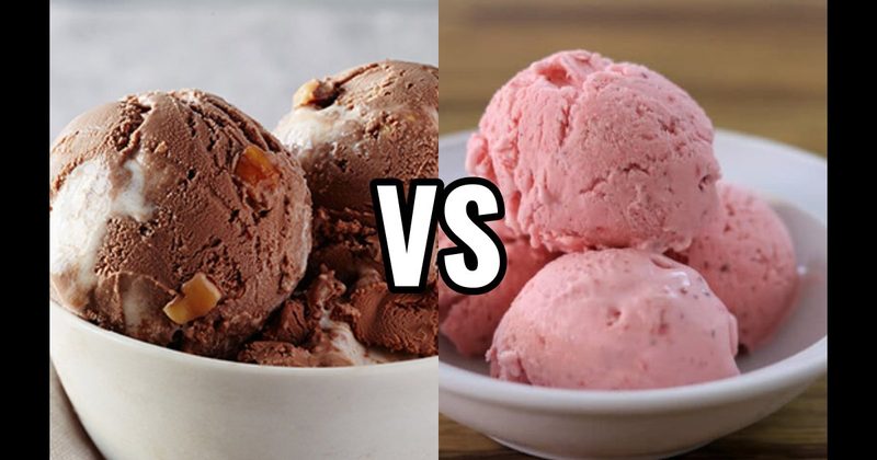 Rocky Road Ice Cream vs. Strawberry Ice Cream