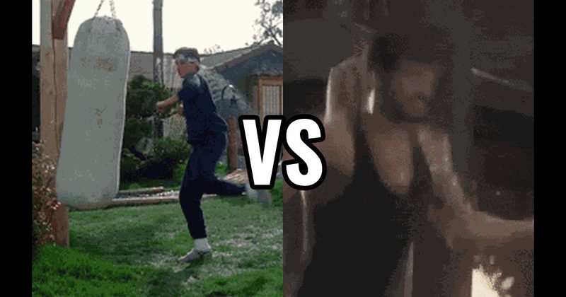 Rocky (Training) vs. The Karate Kid