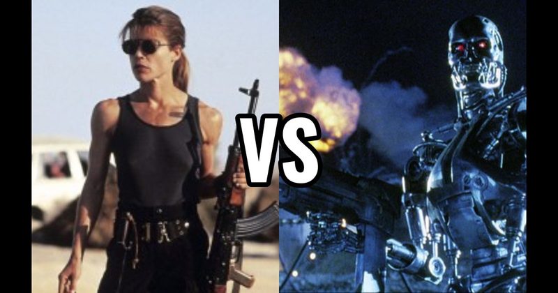 Sarah Connor (Terminator / T2) vs. The Terminator