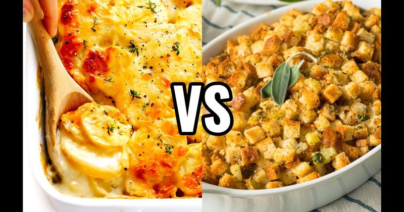 Scalloped Potatoes vs. Stuffing / Dressing