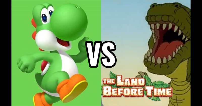 Sharptooth vs. Yoshi (Nintendo)