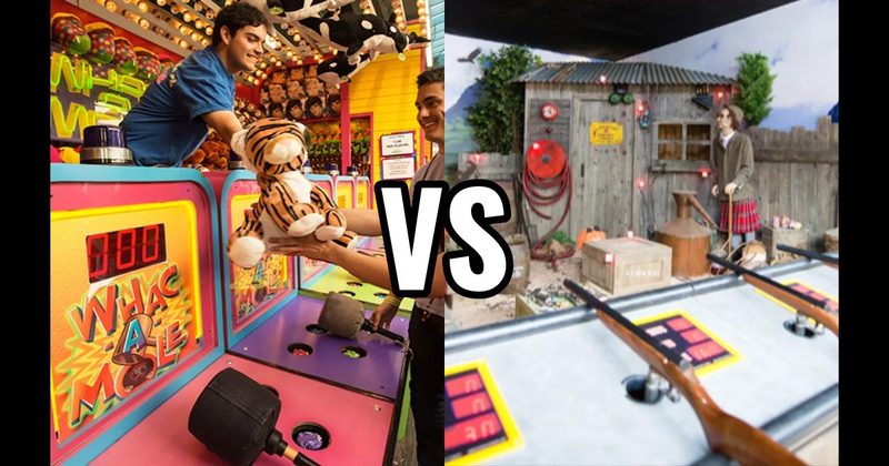 Shooting Gallery vs. Whac-A-Mole