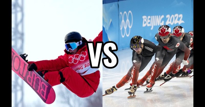 Short Track Speed Skating vs. Snowboarding
