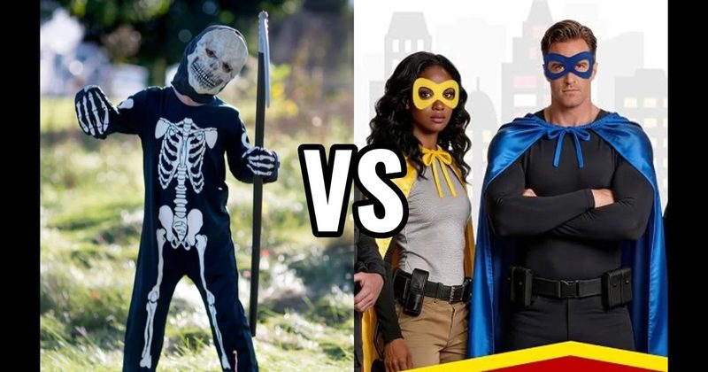 Skeleton Costume vs. Superhero Costume