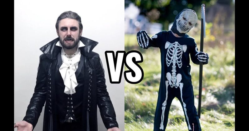 Skeleton Costume vs. Vampire Costume