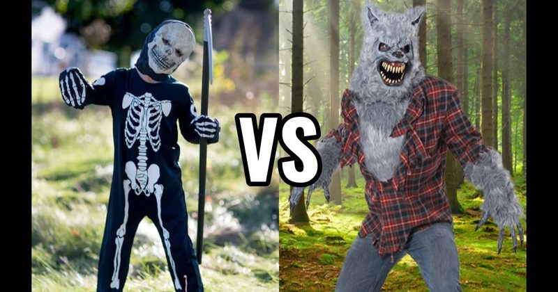Skeleton Costume vs. Werewolf Costume