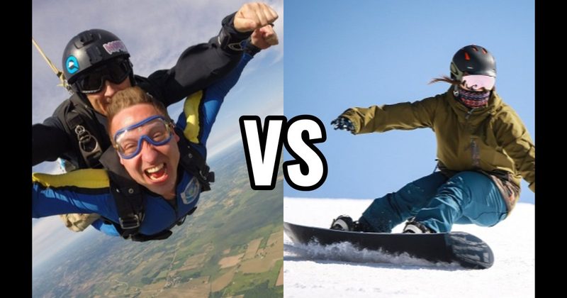 Skydiving vs. Snowboarding