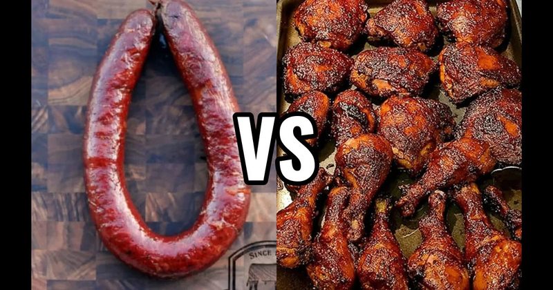 Smoked Chicken vs. Smoked Sausage