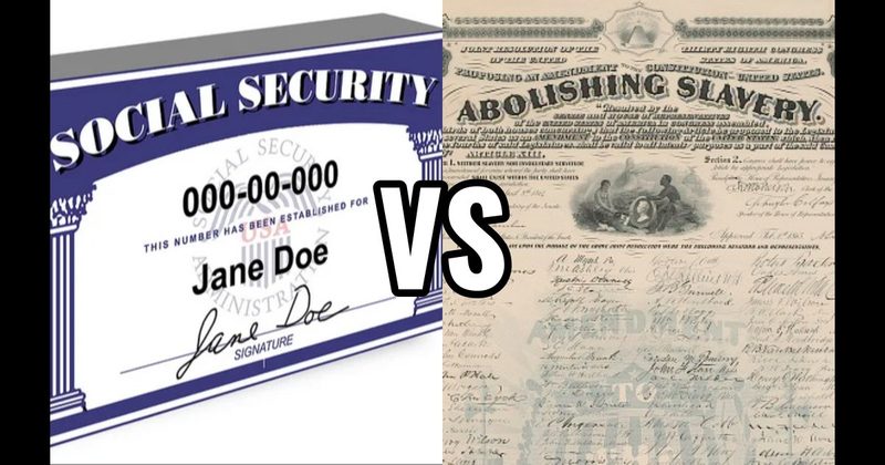 Social Security Act (1935) vs. Thirteenth Amendment (1865)