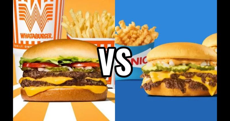 Sonic Drive-In SONIC Cheeseburger vs. Whataburger Whataburger
