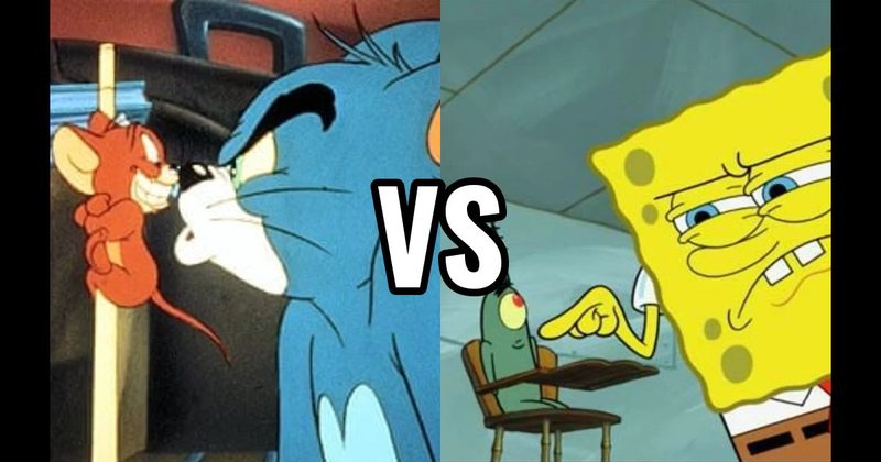 SpongeBob vs. Plankton (SpongeBob SquarePants) vs. Tom vs. Jerry (Tom and Jerry)