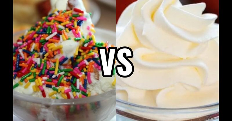 Sprinkles vs. Whipped Cream