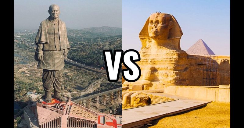 Statue of Unity vs. The Sphinx of Giza