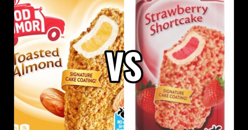 Strawberry Shortcake Bar vs. Toasted Almond Bar