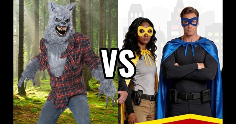 Superhero Costume vs. Werewolf Costume