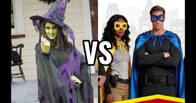 Superhero Costume vs. Witch Costume
