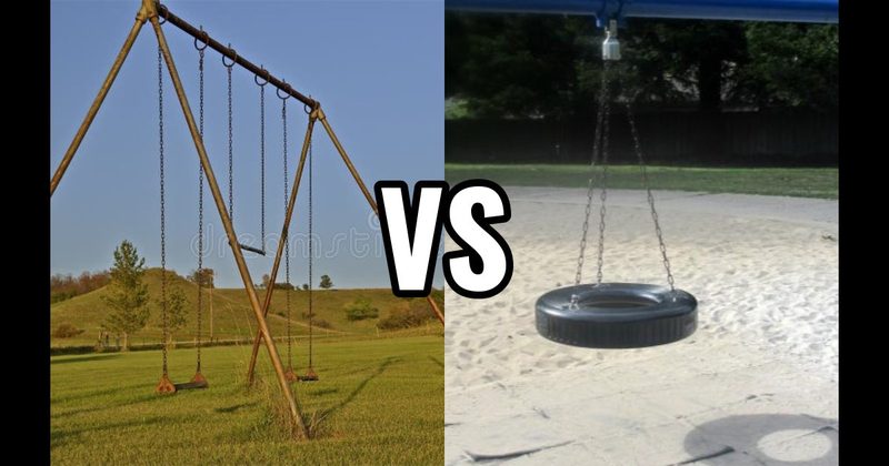 Swing Set vs. Tire Swing