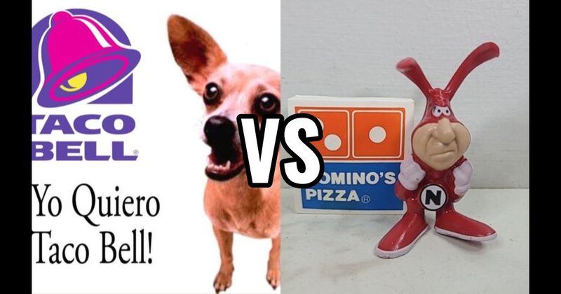 Taco Bell Chihuahua (Taco Bell) vs. The Noid (Domino’s)
