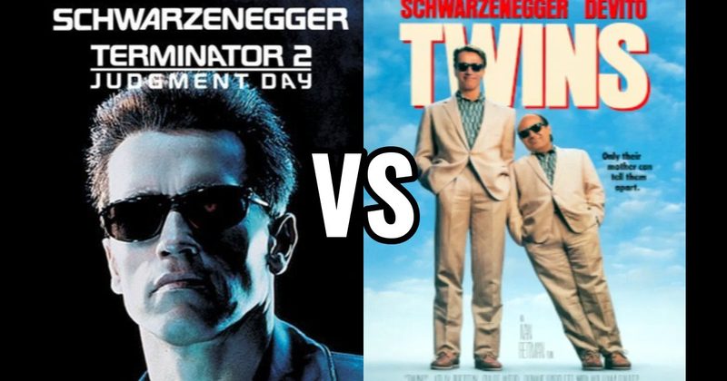 Terminator 2: Judgment Day (1991) vs. Twins (1988)