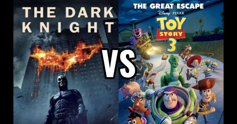 Dark Knight (2008) vs. Toy Story 3 (2010)