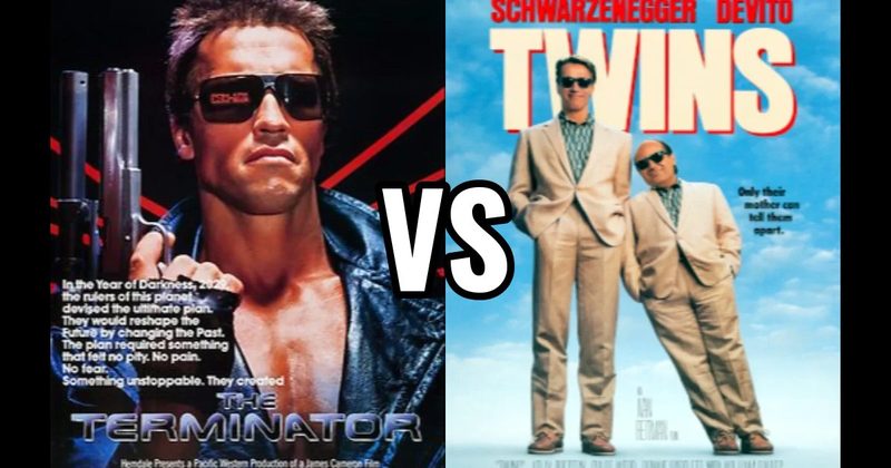 The Terminator (1984) vs. Twins (1988)