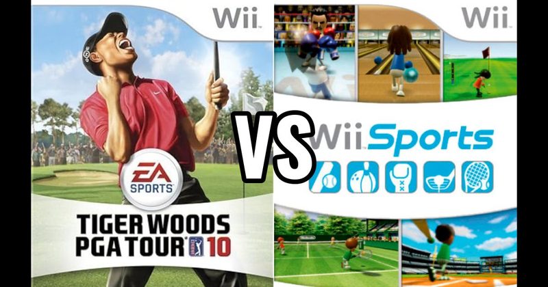 Tiger Woods PGA Tour 10 vs. Wii Sports