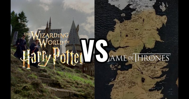 Westeros (Game of Thrones) vs. Wizarding World (Harry Potter)