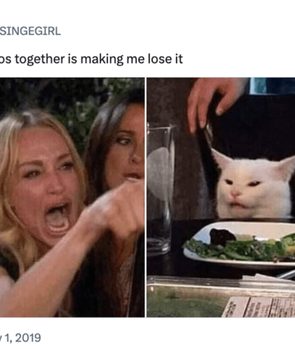 Woman Yelling at a Cat